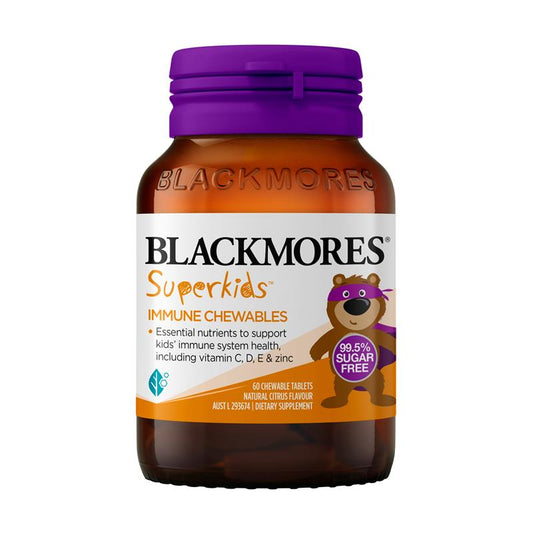 Viên nhai Vitamin C Blackmores Superkids Immune Kids Health 60 viên 