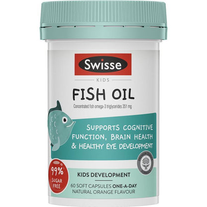 Swisse 儿童鱼油 60 粒胶囊