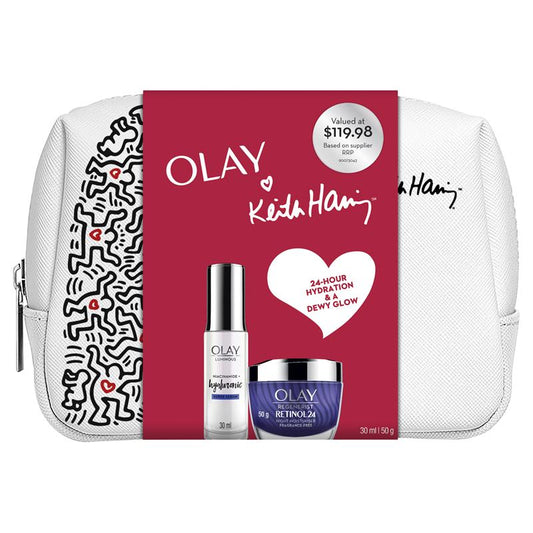 Olay Regenerist Retinol Moisturiser & Niacinamide + Hyaluronic Super Serum Gift Pack