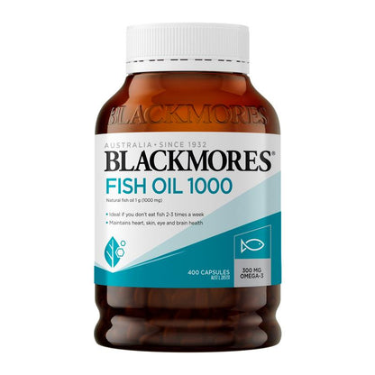 Dầu cá Blackmores 1000mg Omega-3 400 viên nang 