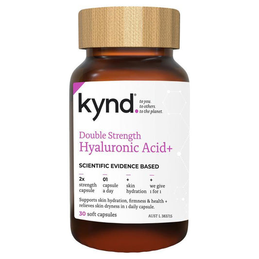 Kynd Double Strength Hyaluronic Acid+ 30 Capsules