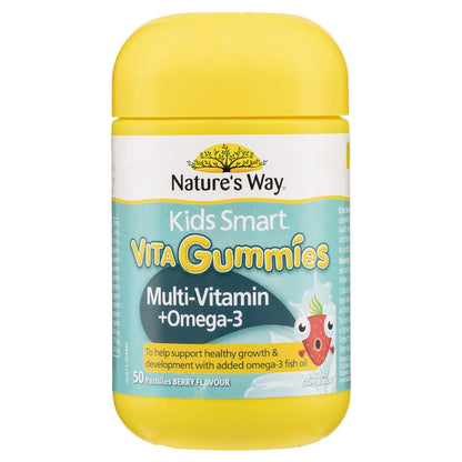 Nature's Way Kids Smart Vita Gummies Multi + Omega 50 Pastilles