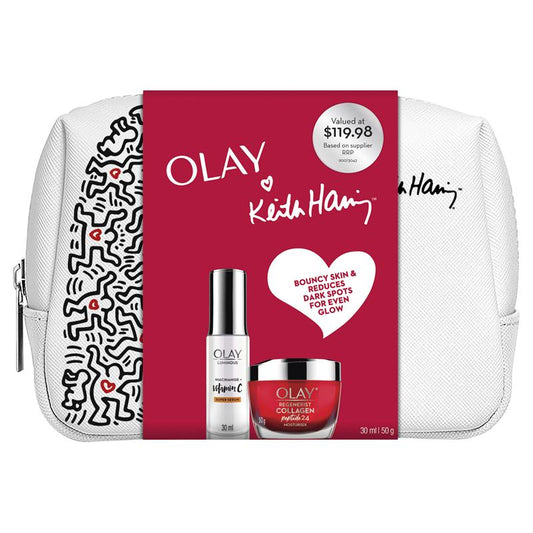 Bộ quà tặng kem dưỡng da ban ngày Olay Regenerist Collagen &amp; huyết thanh vitamin C sáng mịn 
