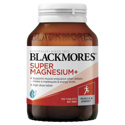 Blackmores 超级镁+肌肉健康维生素 100 片