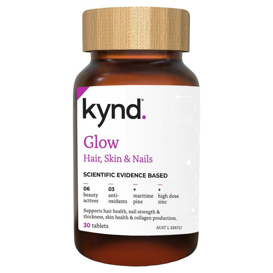 Kynd Glow Hair Skin & Nails 30 Tablets