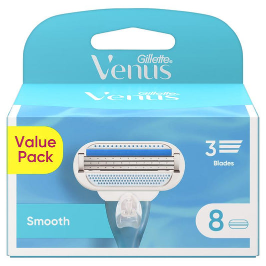 Bộ dao cạo râu Gillette Venus Smooth Value Pack 8 lưỡi thay thế 
