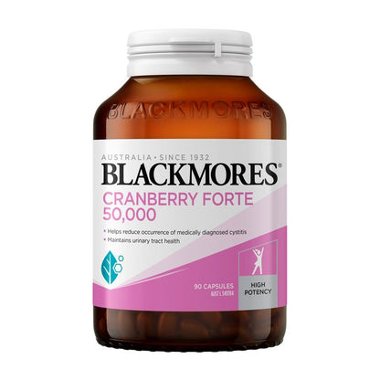 Blackmores 蔓越莓强效 50000 毫克 女性健康维生素 90 粒胶囊