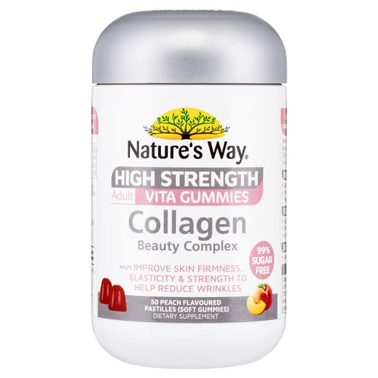 Nature's Way Adult Vita Gummies Sugar Free Collagen cường độ cao 50 viên 