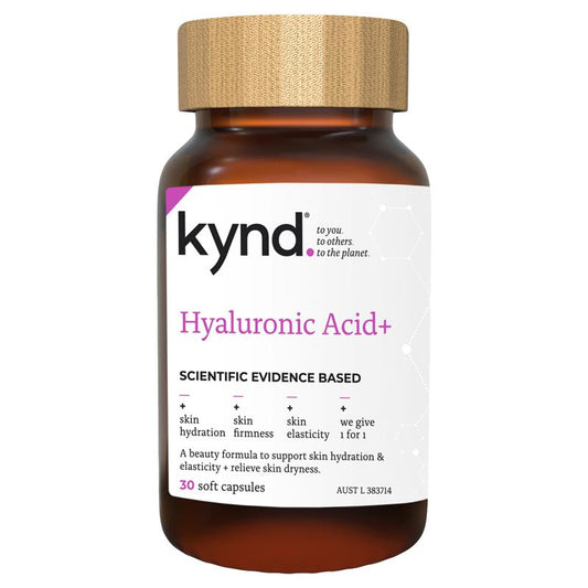 Kynd Hyaluronic Acid+ 30 Capsules