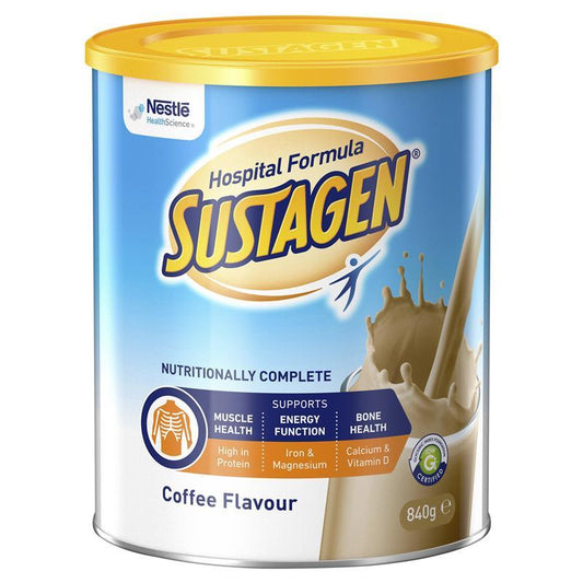 Thực phẩm bổ sung dinh dưỡng Sustagen Hospital Formula hương cà phê 840g 