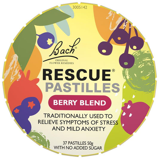 Viên ngậm Rescue Remedy dạng kẹo Berry Blend 50g 