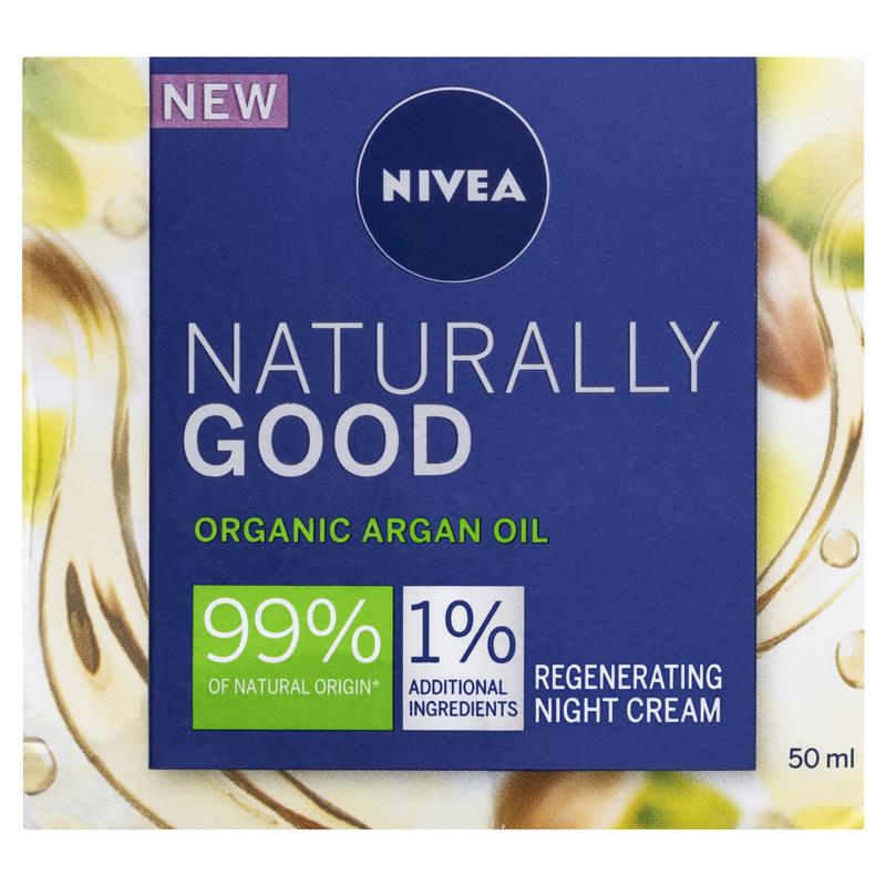 NIVEA Naturally Good Regenerating Face Moisturiser Night 50ml