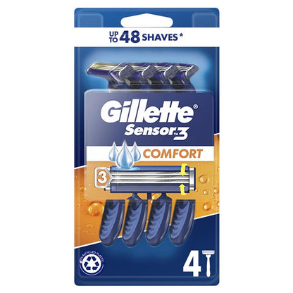Gillette Sensor 3 dùng một lần cho nam, gói 4 