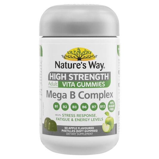 Nature's Way Adult Vita Gummies High Strength Mega B Complex 50 Viên 