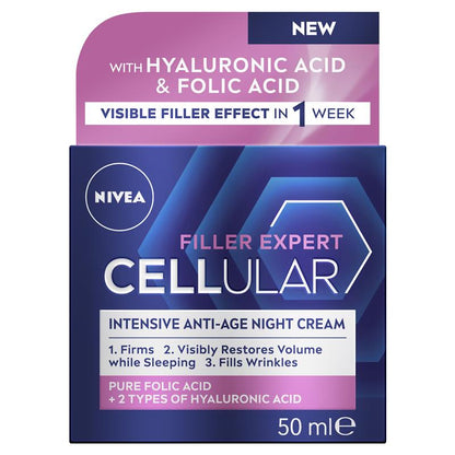 NIVEA Cellular Filler Expert Intensive Anti-Age Night Cream 50Ml