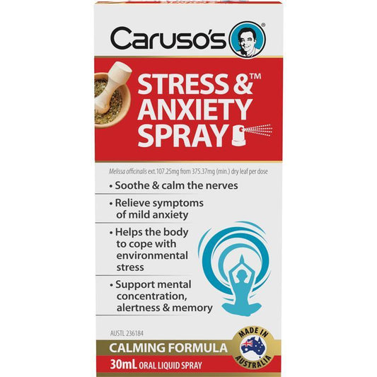 Caruso's 缓解压力和焦虑喷雾 30ml 