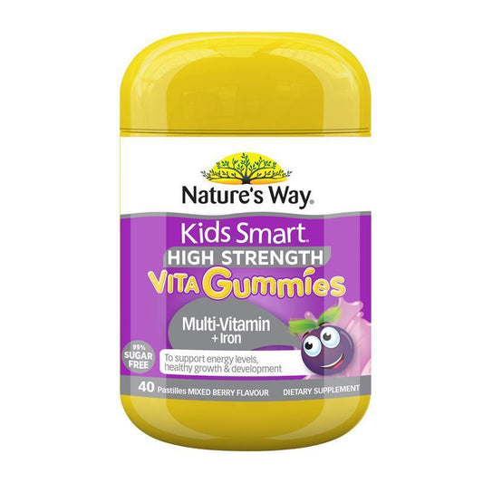 Kẹo dẻo Nature's Way Kids Smart Vita Gummies bổ sung sắt và vitamin tổng hợp cường độ cao 40 viên 