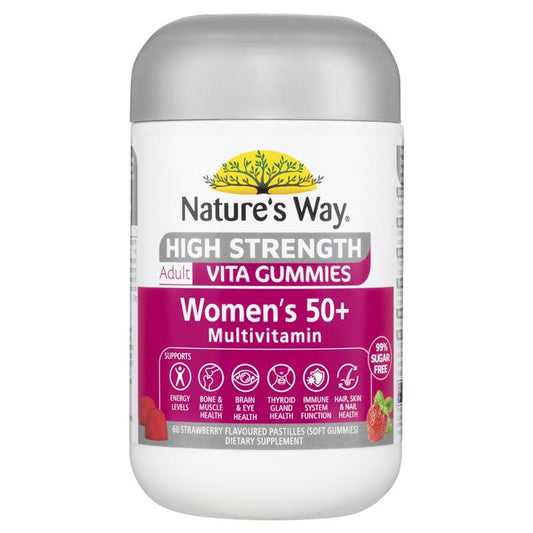 Kẹo dẻo Nature's Way Adult Vita Gummies dành cho phụ nữ trên 50 tuổi có hàm lượng cao 60 viên 