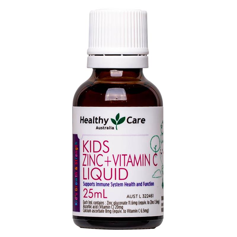 Healthy Care Kids Zinc + Vitamin C Liquid 25ml
