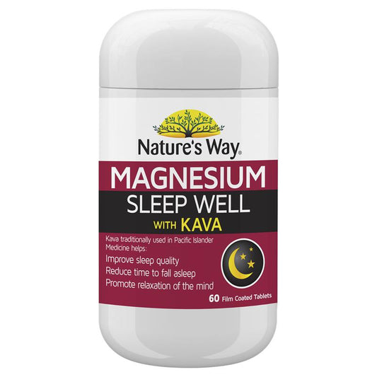 Viên uống hỗ trợ ngủ ngon Nature's Way Magnesium Sleep Well 60 viên 