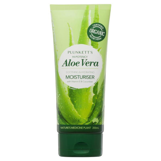 Kem dưỡng ẩm làm dịu và cấp nước Plunketts Hi-Potency Aloe Vera 200ml 