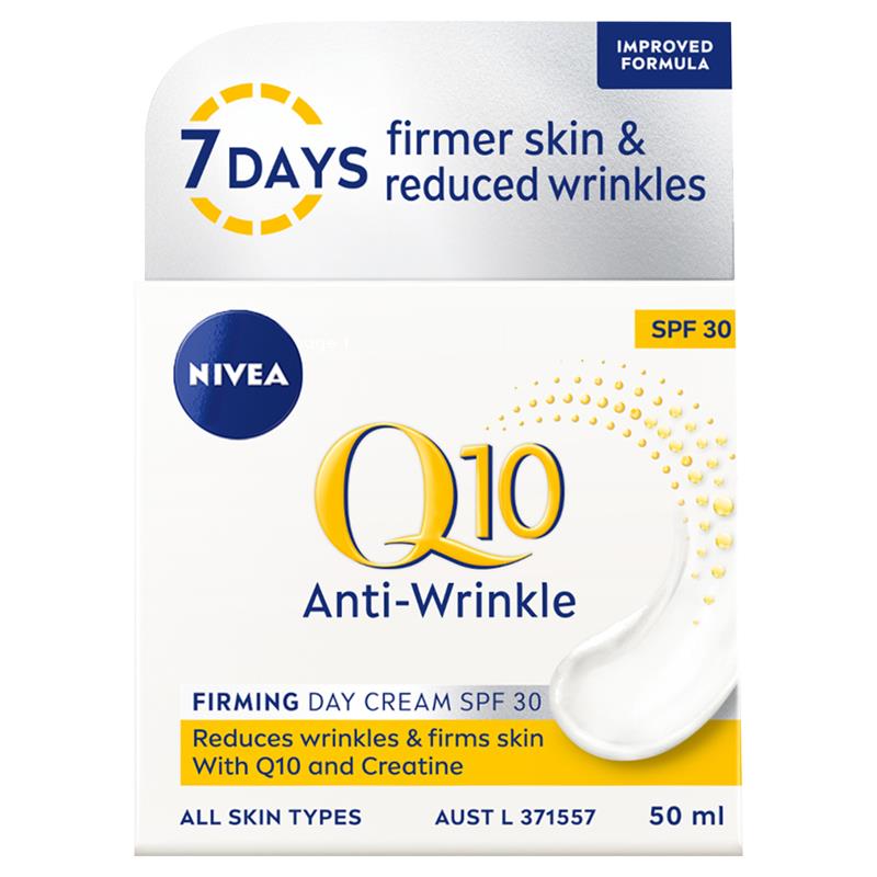 NIVEA Q10 Anti-Wrinkle Firming Day Cream SPF30 50ml