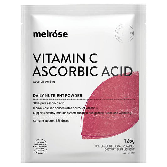 Melrose Vitamin C + Axit Ascorbic 125g Bột 