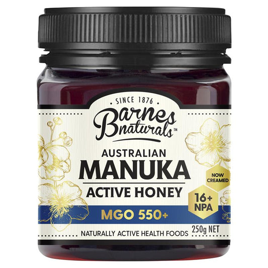 Barnes Naturals Australian Manuka Honey 250g MGO 550+