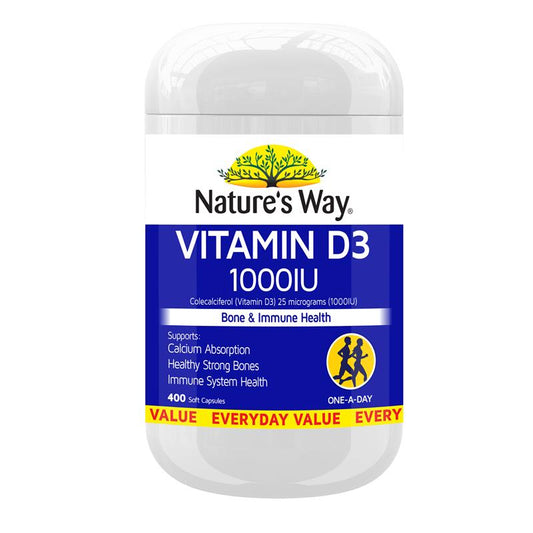 Nature's Way Vitamin D3 1000IU 400 Viên Nang 