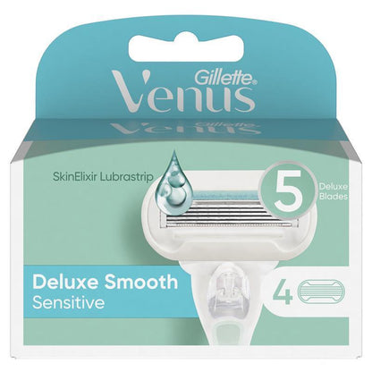 Lưỡi dao cạo Gillette Venus Deluxe Smooth Sensitive 4 gói thay thế 