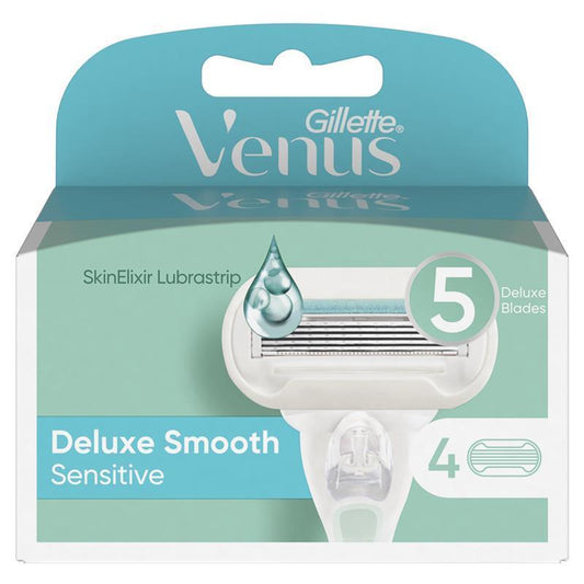 Lưỡi dao cạo Gillette Venus Deluxe Smooth Sensitive 4 gói thay thế 
