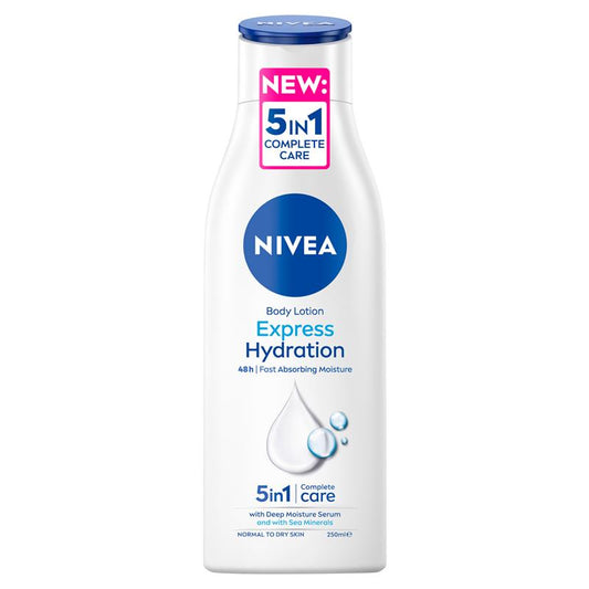 NIVEA Express Hydration Body Lotion Moisturiser 48H 250ml