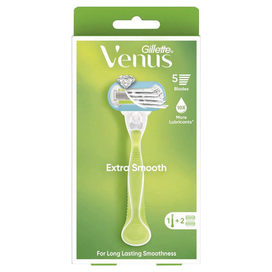 Tay cầm dao cạo râu Gillette Venus Extra Smooth + 2 lưỡi dao thay thế 