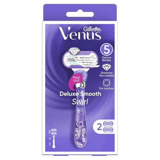 Gillette Venus Deluxe Smooth Swirl + 2 Lưỡi dao thay thế 