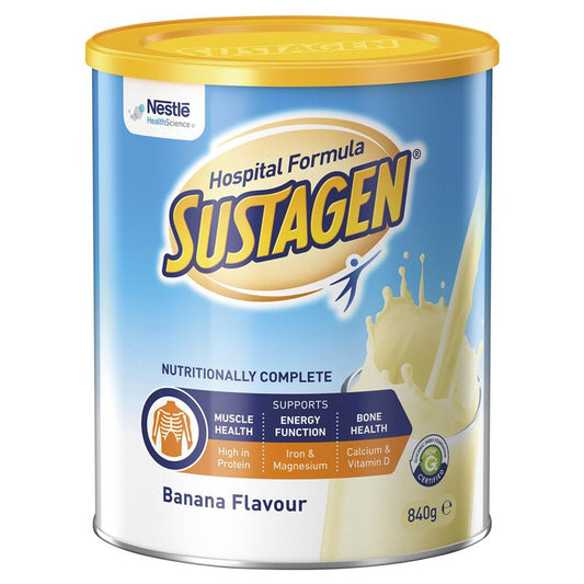 Thực phẩm bổ sung dinh dưỡng Sustagen Hospital Formula hương chuối 840g 