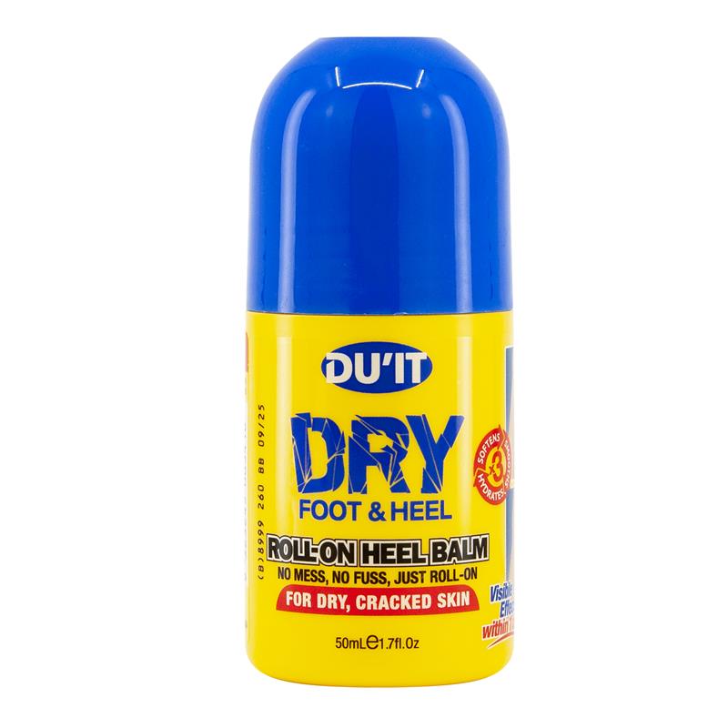 DU'IT Roll-On Heel Balm dành cho bàn chân khô hoặc nứt nẻ 50mL 