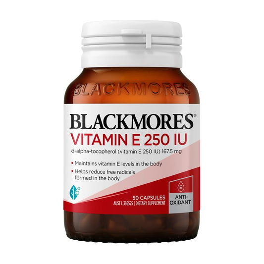 Blackmores Vitamin E 250IU Cholesterol Health 50 Viên 