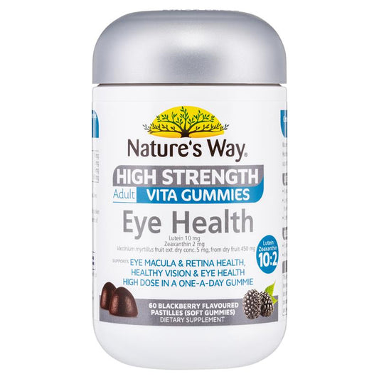 Kẹo dẻo Nature's Way Adult Vita Gummies bổ mắt hiệu quả cao 60 viên 
