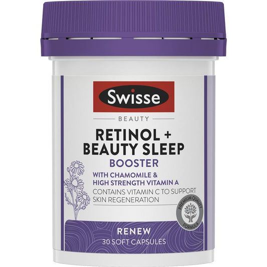 Swisse Beauty Retinol + Beauty Booster 30 Capsules
