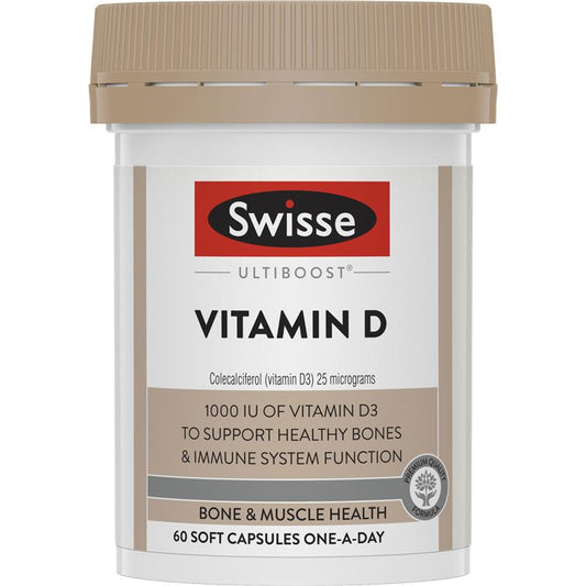 Swisse Ultiboost Vitamin D 60 Capsules
