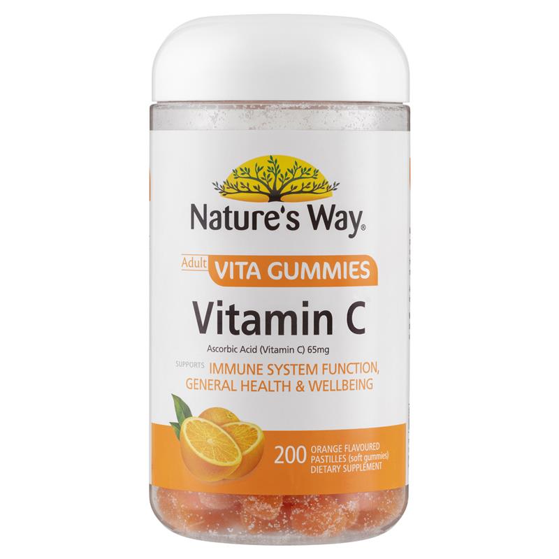Kẹo dẻo bổ sung vitamin C Nature's Way Adult Vita Gummies 200 viên Kích thước độc quyền 