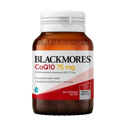 Blackmores 辅酶 Q10 75 毫克心脏健康维生素 90 粒胶囊