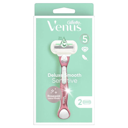 Gillette Venus Deluxe Smooth Sensitive Rose Gold + 2 Lưỡi dao thay thế 