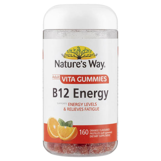 Kẹo dẻo Nature's Way Adult Vita Gummies B12 Energy 160 viên Kích thước độc quyền 