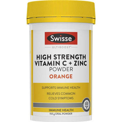 Swisse 维生素C+锌粉橙味 150克