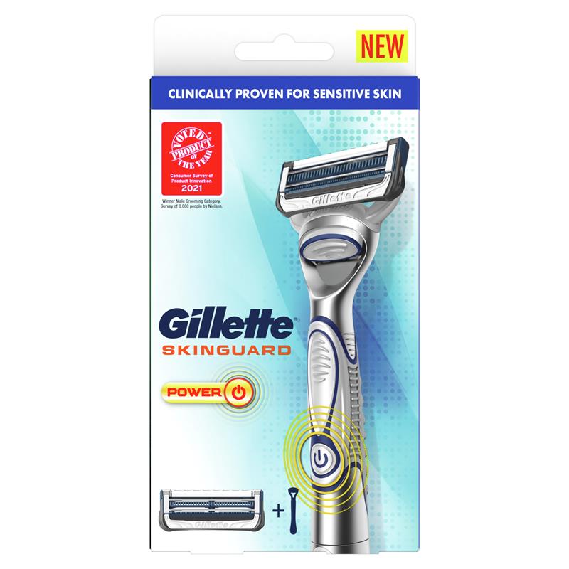 Gillette Skinguard Power Razor + 1 Blade Refills