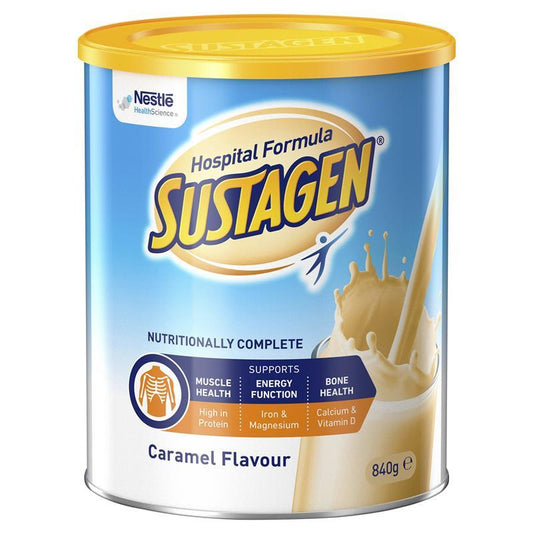 Thực phẩm bổ sung dinh dưỡng Sustagen Hospital Formula hương Caramel 840g 