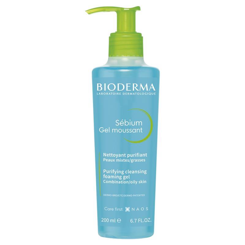 Bioderma Sebium Gel Moussant Gel Cleanser For Oily Skin 200ml
