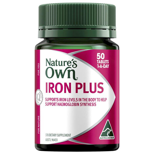 Viên uống bổ sung sắt Nature's Own Iron Plus 50 viên 