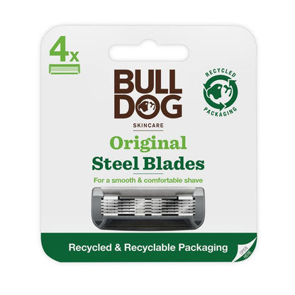 Bulldog 原装钢刀片 4 片装